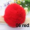 Pamir Tong 10pcs 8cm DIY Genuine Rabbit Fur Pompom ball Furry Ball for Mobile Phone Tag, Handbag Charm, Use for Keychain and Other Jewelry Making view 4