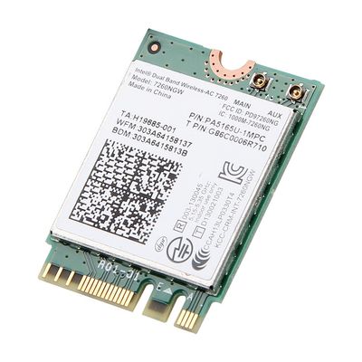 Intel Dual Band Wireless-ac 7260 7260ngw Ngff Pcie Bluetooth Bt Wireless WiFi Card 802.11 Ac a B G N Kttyn for Dell Laptop