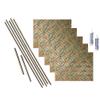 FASDE Rings Decorative Vinyl Backsplash 15 sq ft Kit in Copper Fantasy view 1