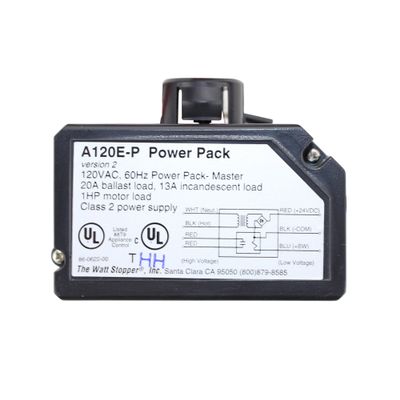 Wattstopper A-120-E-P 120VAC Power Pack Master 20A Ballast General Use, Class 2 Power Supply