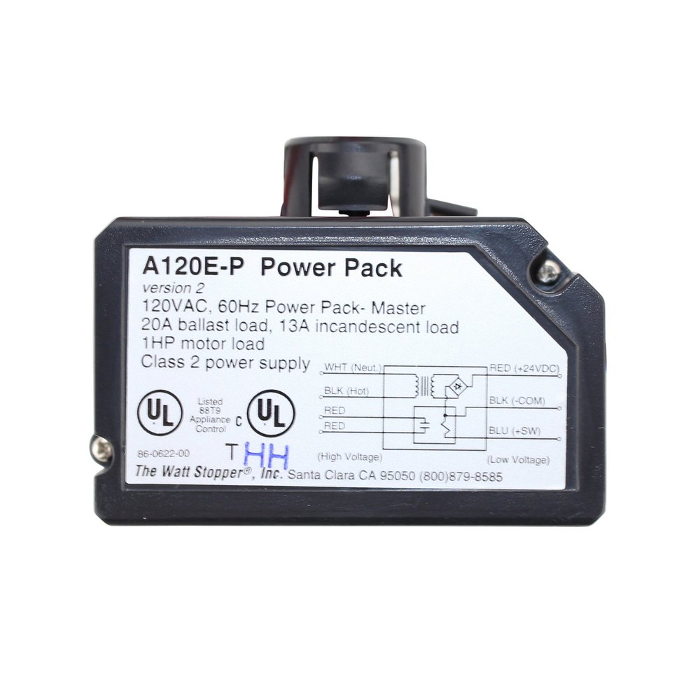 Wattstopper A-120-E-P 120VAC Power Pack Master 20A Ballast General Use, Class 2 Power Supply