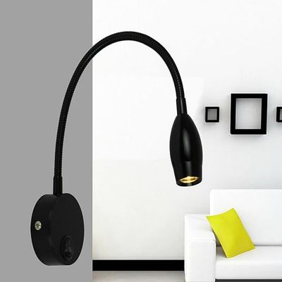 LUMINTURS 3W LED Wall Sconce Picture Mirror Lamp Spot Light Gooseneck Flexib...