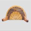 KR Ideas Horizontal Bicycle Display Mounting System (Made in The USA) (Engraved - Walnut Stain) view 3