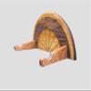 KR Ideas Horizontal Bicycle Display Mounting System (Made in The USA) (Engraved - Walnut Stain) view 4