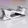 LEIQI LQ-001 3 in 1 Universal Clip Lens (0.67X Wide Angle, Macro, Fish Eye) for Mobile Phone/iPad/Notebook PC - Silver view 3