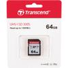 Transcend 64GB Secure Digital SDXC UHS-I Memory Card, Compatible with Olympus Pen E-PL6 Digital Camera - Class 10, U1, 100MB/s, 300 Series - Pack of 2 view 3