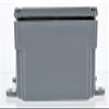 Thomas & Betts E989NNJ PVC Molded Screw Cover Junction Box 4 Inch x 4 Inch x 2 Inch Carlon view 2