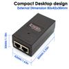 Gigabit PoE+ Injector, 30W POE Power Adapter, IEEE802.3af & 802.3at Compliant,100/1000M Fit for Ubiquiti U-POE-at, U-POE-af, POE-48-24W-G, TP-Link TL-POE160S, TRENnet TPE-115GI, Tenda PoE30G-AT, view 4
