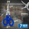 MIDWEST Duckbill Tinner Snip - Straight, Wide, Tight Cut Cold Rolled Steel Cutter with Forged Blades & Kush'n-Kote Grips - MWT-77D view 2
