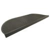 Rubber-Cal "Grip Tight Rubber Step Mat - 10.25" x 29.875" inches - Black Stair Tread Runners - 6pk view 4