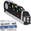 Laser Level Multi Tool, Multipurpose Cross Line Laser leveler Kit Tools with Metric Rulers 8ft/2.5M for Hanging Pictures Cabinets Tile Curtains Walls by Qooltek view 1