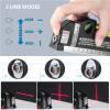 Laser Level Multi Tool, Multipurpose Cross Line Laser leveler Kit Tools with Metric Rulers 8ft/2.5M for Hanging Pictures Cabinets Tile Curtains Walls by Qooltek view 3