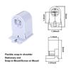 R17D/HO Tombstone Base Holder Socket Connector T8/T10/T12 8ft LED Light Replacement Fluorescent Plunger Lampholder Adaptor 5 Pairs view 4