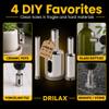 Drilax Diamond Drill Bit Set (3 Pc: 1/4", 1/2", 3/4") for Ceramic, Porcelain Tile & Glass | Diamond Hole Saw for Granite, Bottle Drilling & Pot Drain Holes Fits Standard Drills view 4