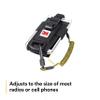 Capital Safety 3M DBI-SALA Fall Protection For Tools,1500089,Adj Radio Holster Combo w/Clip2Loop Coil and Micro D-Ring, Size To Any Portable Radio/Small Device,Mount To Harness/Belt, 5.25 inches x 2.25", Black view 3