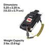 Capital Safety 3M DBI-SALA Fall Protection For Tools,1500089,Adj Radio Holster Combo w/Clip2Loop Coil and Micro D-Ring, Size To Any Portable Radio/Small Device,Mount To Harness/Belt, 5.25 inches x 2.25", Black view 4