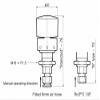 PneumaticPlus SAM250-N02BD-MEP Miniature Air line Coalescing Filter, 1/4" NPT - Metal Bowl, Auto Drain view 4