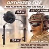 2 Pcs ARC Rail Headset Adapter for Tactical Helmet Mount (Black) view 2