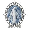 CBC Group Framed Cameo Antique-Style Catholic Decor, 5" Tall, Lady of Grace view 1