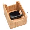 Bamboo Universal Multi Device Cord Organizer Stand and Charging Station for Smartphones, Tablets, and Laptops Includes 6-USB Port Hub Charger with Power Supply view 3