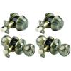 Brinks 2106-109 Ball Style Keyed Alike Entry Knob and Deadbolt (Pack of 2 with 2 Knobs, 2 Deadbolts), Antique Brass view 1