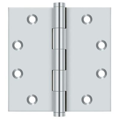 Deltana DSB4526 Solid Brass 4 1/2-Inch x 4 1/2-Inch Square Hinge