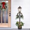 Puleo International 4' Pre-Lit Christmas Lamp Post with 35 Clear UL-Listed Lights view 4