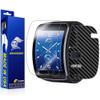 ArmorSuit MilitaryShield Samsung Gear S Smartwatch Screen Protector + Black Carbon Fiber Full Body Skin Protector/Front Anti-Bubble Ultra HD Extreme Clarity & Touch Responsive Shield view 1