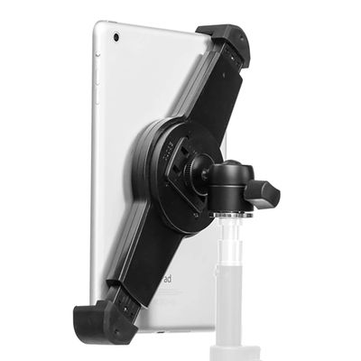 GRIFITI NOOTLE Universal Tablet Mount & Mini Ball Head Adjustable Holder Male RETROFIT fits 3/8 or 1/4 20 tripods monopods and Standard Tablets and Ipad Mount 7-11 inch