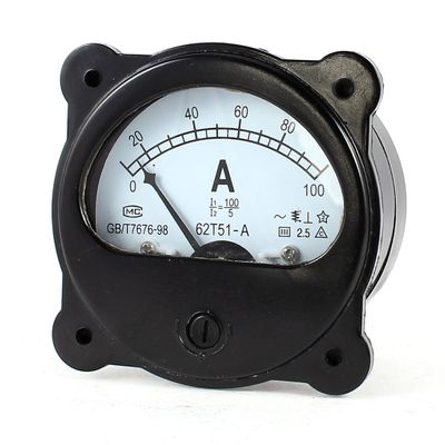 uxcell Black Analog Vertical Panel Ampere Meter Gauge Amperemeter AC 0-100A