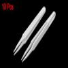 uxcell 10pcs 0.47" Long Plastic Anti Static Pointed Tip Tweezer view 2
