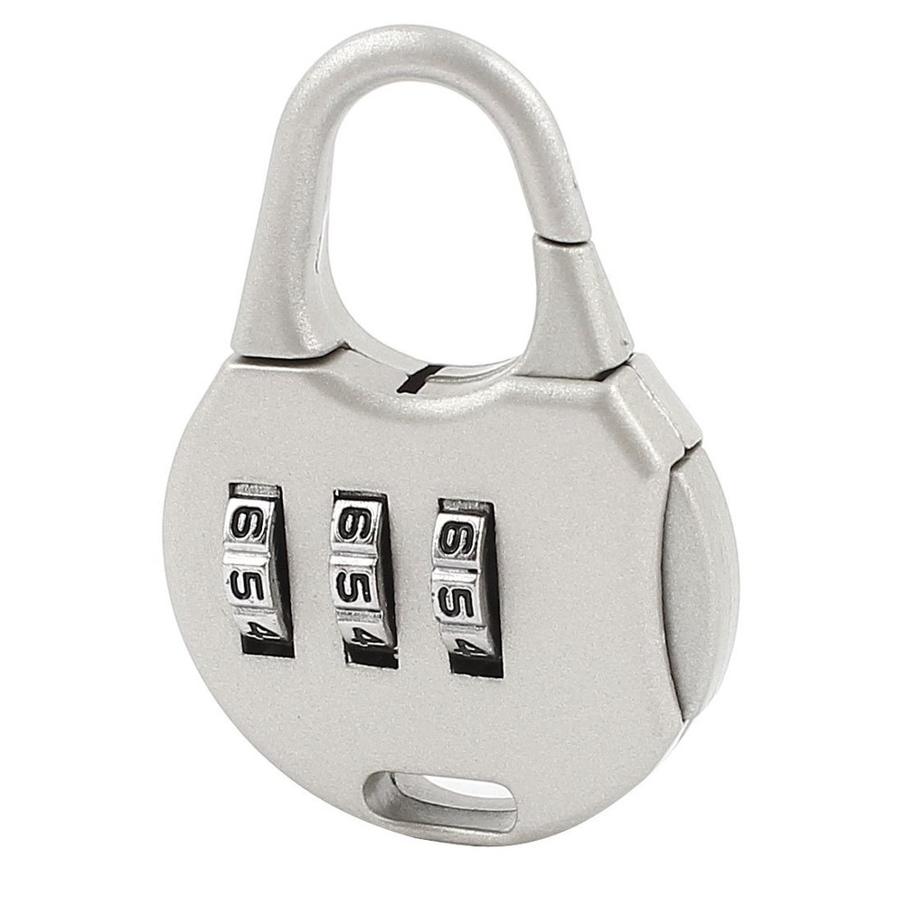 uxcell Luggage 3 Digits Security Password Combination Padlock Light Khaki