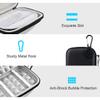 Lacdo Hard Drive Carrying Case for Western Digital WD Elements/WD My Passport/My Passport Ultra Portable External Hard Drive HDD 1TB 2TB 4TB 5TB 6TB USB 3.0 Protective Storage Travel Bag, Black view 3