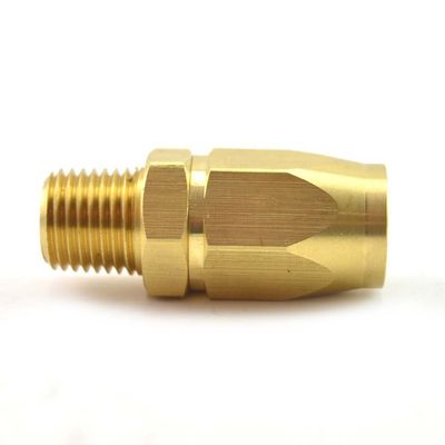 Interstate Pneumatics HRPZ26-01 3/8 Inch Reusable Hose-End Repair Fitting with 1/4 Inch NPT Male for 3/8 Inch Polyurethane Hose (HU16 Series)