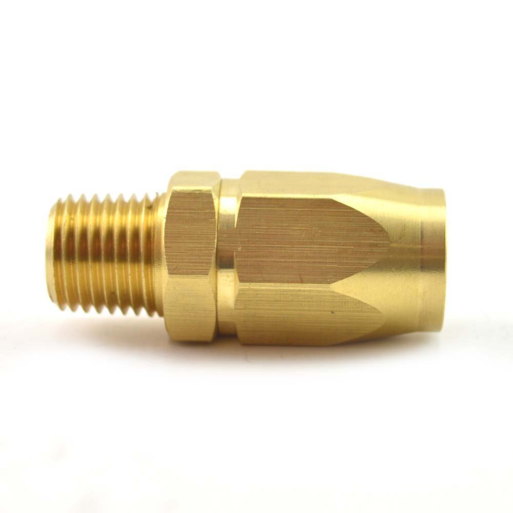 Interstate Pneumatics HRPZ26-01 3/8 Inch Reusable Hose-End Repair Fitting with 1/4 Inch NPT Male for 3/8 Inch Polyurethane Hose (HU16 Series)