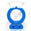 iMounTEK Mini Portable Cooling Rechargeable Electric Powered Small Quiet Desktop Table Fan W/ 22 LED Desk Lamp/Light & Powerful LED Flashlight (Blue) view 1