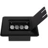 Parts Express Flip Up Stage Box with Pre-Punched Panel for Four D-Style Connectors view 3