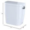 TOTO ST243ER#01 Entrada Commercial Tank and Cover with Right Hand Trip Lever, Cotton White view 3