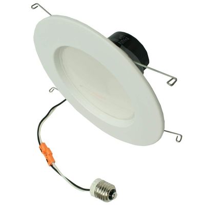 TCP LED14DR5627K95 LED Recessed Retrofits - Dimmable LED Downlight, 4/5/6 Inch Recessed Trim, Shatter Resistant, Smooth Dimming, Integrated Mount, White Finish