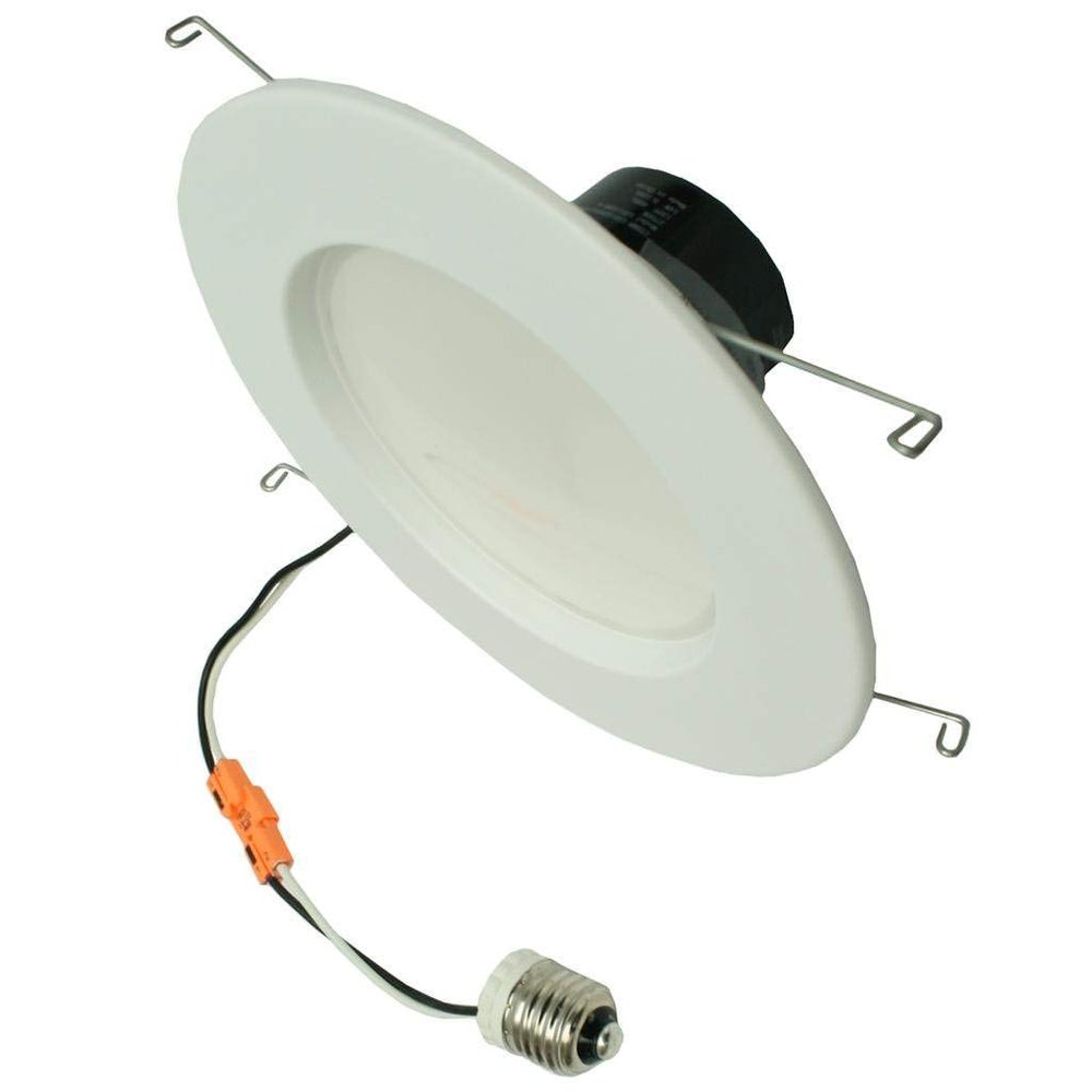 TCP LED14DR5627K95 LED Recessed Retrofits - Dimmable LED Downlight, 4/5/6 Inch Recessed Trim, Shatter Resistant, Smooth Dimming, Integrated Mount, White Finish