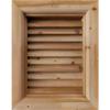 Ekena Millwork GVWVE12X1800SFUWR Vertical Gable Vent Gable Vent, 12"W x 18" (17"W x 23"H Frame Size), Western Red Cedar, Unfinished view 1