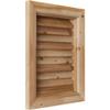 Ekena Millwork GVWVE12X1800SFUWR Vertical Gable Vent Gable Vent, 12"W x 18" (17"W x 23"H Frame Size), Western Red Cedar, Unfinished view 2