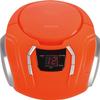 PROSCAN ELITE Portable CD Player Boombox with AM/FM Radio + Built in Speakers + Aux Input to Phone/Headphones/Any Audio - CD Players for Home Using AC Adapter or C Batteries (Orange) view 1