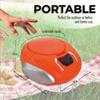 PROSCAN ELITE Portable CD Player Boombox with AM/FM Radio + Built in Speakers + Aux Input to Phone/Headphones/Any Audio - CD Players for Home Using AC Adapter or C Batteries (Orange) view 3