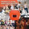 PROSCAN ELITE Portable CD Player Boombox with AM/FM Radio + Built in Speakers + Aux Input to Phone/Headphones/Any Audio - CD Players for Home Using AC Adapter or C Batteries (Orange) view 4