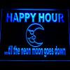 ADVPRO Happy Hour Blue Moon LED Sign Neon Light Sign Display m088-b(c) view 1