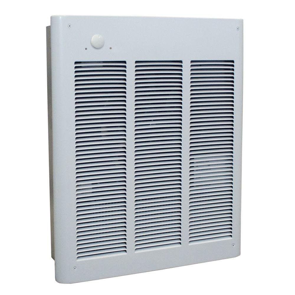 Fahrenheat FZL3004F High Capacity Fan Forced Electric Wall Heater for Home and Commercial Use, 3000 Watt, 240 Volt, White