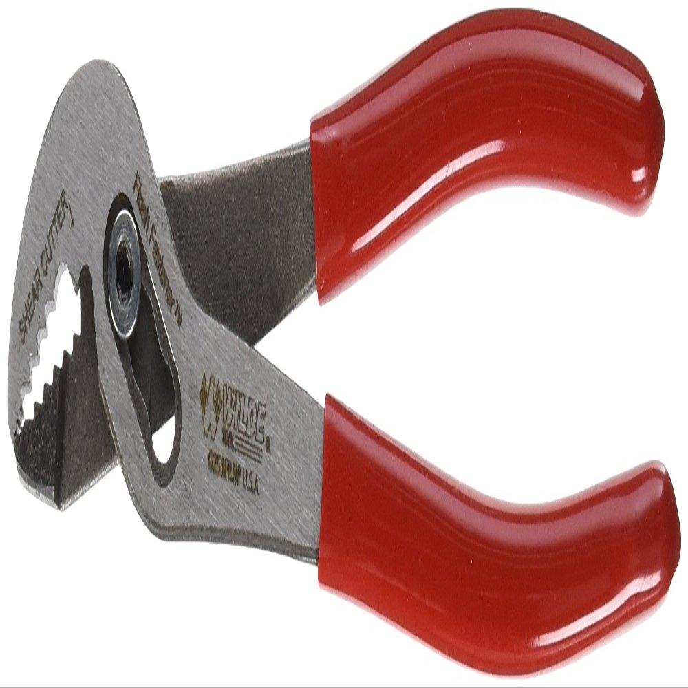 Wilde Tool G251FP Angle Nose Slip Joint Pliers with Flush Fastener Nut and Bolt System, 6-3/4 inches