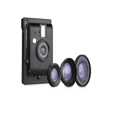 Lomography Lomo'Instant Black Edition + 3 Lenses - Instant Film Camera