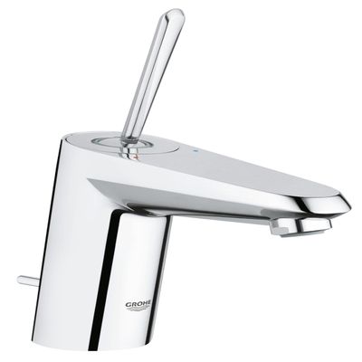 GROHE 23425000 Eurodisc Joystick Basin Mixer with Pop-up Waste Set, Small, Chrome, zzzz-s